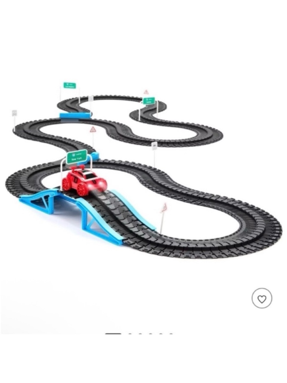 🆕 - F•A-O SCHWARZ Build & Race Roadway 287 Piece Flex Track. NWT